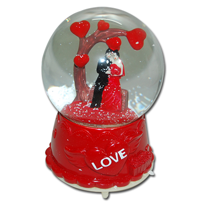 "Valentine Rotating Globe with Music -246-001 - Click here to View more details about this Product